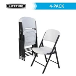 Lifetime 42804 Classic Folding Chair, Pack Commercial White Granite, Durable New. Price: $189.99.