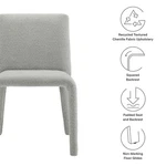 Modway Rhodes Dining Chair Dove Gray New. Price: $235.23.