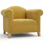 Wicked Elements Funky Swirl Gold Velvet Retro Style Accent Armchair New. Price: $1876.32.