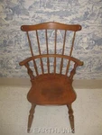 Ethan Allen Tall Comb Back Arm Chair Heirloom Nutmeg Maple 10 6090 Made In Usa Used. Price: $200.00.