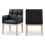 Meridian Furniture Adrian Black Vegan Leather Dining Arm Chair (set Of 2) New. Price: $449.22.