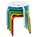 Flash Plastic Nesting Stack Stools, 11.5"HEIGHT, Assorted Colors (5 Pack) New. Price: $89.99.