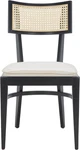 Galway Coastal Black & Natural Cane Seat Cushion Dining Chair New. Price: $255.99.