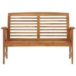 Outdoor Patio Bench Wooden Garden With Armrests Solid Acacia Vidaxl New. Price: $135.99.
