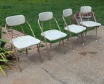 Vintage Atomic Cosco Hamilton Metal Folding Chairs Vint. 50S Mcm Set Of 4! Used. Price: $189.00.