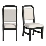 Woodridge Dining Side Chair With Whitefabric Black Grain (2 Per Carton) New. Price: $266.62.