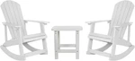 Set Of 2 Savannah Adirondack Rocking Chairs Commercial Grade All-weather White New. Price: $904.95.