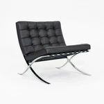 2010S Mies Van Der Rohe For Knoll Barcelona Lounge Chair Black Leather 3X Avail Used. Price: $5000.00.