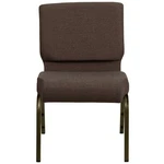 Hercules Series 21''W Stacking Church Chair Fabric Gold Vein Frame Brown New. Price: $111.47.