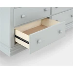 Suite Bebe Celeste 6-DRAWER Modern Wood Double Dresser In Light Gray New. Price: $1206.57.