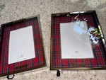 Pottery Barn Stewart Plaid 5X7 Picture Frame 2020S Nickel Plate Set Of Lot New. Price: $59.99.