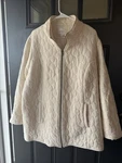 Women Market & Spruce Quilted Jacket Size 3X Soft Cream Colored Fabric Nwot New. Price: $25.00.