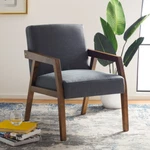 Safavieh Olyvar Arm Chair Dark Grey New. Price: $336.76.
