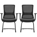 Abeeha Mesh Guest Chair Backrest School With T-style Armrests, 2PCS New. Price: $99.99.