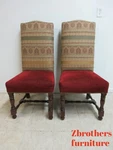 Pair Fremarc French Tapestry Dining Room Side Chairs B Used. Price: $629.10.