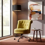 Homy Casa Jaren Velvet Upholstery Office Chairs 31.5" Elegant New. Price: $89.00.