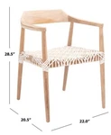Safavieh Leather Woven Accent Chair, Reduced Price 2172723051 ACH1005A Open. Price: $201.00.