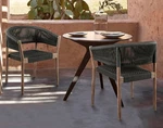 Doris Light Eucalyptus Outdoor Dining Chairs Set Of 2 New. Price: $799.91.