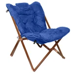 Zenithen Indoor Wood Butterfly Accent Chair For Dorms, Bedrooms, Royal Blue New. Price: $54.66.