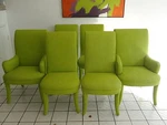 Set Of 6 Exceptional 70'S Modern Manner Karl Springer Chairs Unspecified. Price: $800.00.