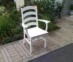 A&l Furniture Amish-made Poly Ladderback Dining Chairs With Arms 13 Colors New. Price: $399.00.