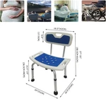 Portable Shower Chair Bathing Stool Alloy Non-slip Safety 330LBS New. Price: $56.40.