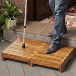 Acacia Platform Stool, 3.5" Height Wooden Outdoor Use, Be... New. Price: $75.92.