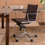 Dirk Brown Leatherette Low Back Adjustable Office Chair New. Price: $646.80.