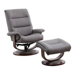 Parker Living Fabric Manual Reclining Swivel Chair And Ottoman Haze Gray New. Price: $763.20.