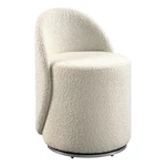 Osp Home Furnishings Lystra Fabric Swivel Vanity Chair Textured Cream New. Price: $239.99.