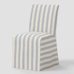Kay Slipcovered Dining Chair Malcolm Stripe Blue - Threshold New. Price: $172.99.