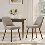 Malol Upholstered Dining Chairs Set Of 2, Modern Fabric Open. Price: $95.00.