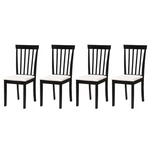 Kings Brand Furniture - Set Of 4 Wood Dining Chairs Kitchen Side Chair, Black New. Price: $159.99.