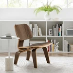 Modway Fathom Mid-century Modern Molded Plywood Lounge Accent Chair In Walnut New. Price: $159.25.