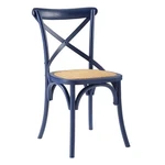 Modway Gear 34.5" Modern Wood Dining Side Chair Midnight Blue New. Price: $141.99.