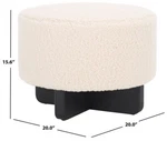 Safavieh Riah Faux Shearling Round Otto, Reduced Price 2172753028 OTT4503A Open. Price: $126.00.