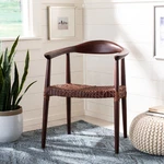 Safavieh Juneau Leather Woven Accent Chair - 25" X 20.9" 30.9" New. Price: $451.51.