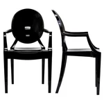 Modway Casper 18.5" Polycarbonate Plastic Dining Armchairs Black (set Of 2) New. Price: $276.99.