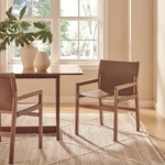 Or Leather Dining Chair Nutmeg Brown New. Price: $356.50.