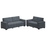 2 Piece Sofa Set With Cushions Black Velvet Tv Chair Vidaxl New. Price: $577.99.