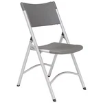 National Public Seating 620 Folding Chair, Plastic, Charcoal, PK4 New. Price: $235.33.
