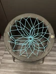 Limited Teal Bunjo Bungee Chair For Dorms, Living Rooms, And Bedrooms Used. Price: $55.00.