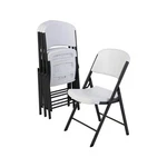 Lifetime White Plastic Seat Metal Frame Outdoor Safe Folding Chair 4 Pack New. Price: $166.23.