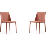 Manhattan Comfort Paris 17.32" Leather Dining Chair Clay Pink (set Of 4) New. Price: $884.46.