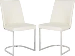 Chic Parkston White Glam Side Chair For Elegant Home Decor New. Price: $556.99.
