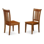 East West Furniture Portland 11" Wood Dining Chairs Saddle Brown (set Of 2) New. Price: $188.08.