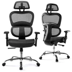 Jhk Ergonomic High Back Office Chair With Headrest, Lumbar Support - Black New. Price: $152.55.