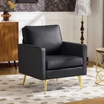 Vingli Modern Pu Leather Accent Chair, Single Sofa With Pocket Coil Sea... New. Price: $202.27.