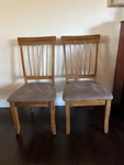 Signature Design By Ashley Berringer Rustic Dining Chair With Cushions, 2 Count, Used. Price: $200.00.