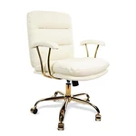 Klasika Light White Ergonomic Office Chair For Heavy People, Faux Leather New. Price: $102.99.